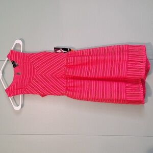 NWT Paper Doll Coral sleeveless lace mesh summer dress Size 12